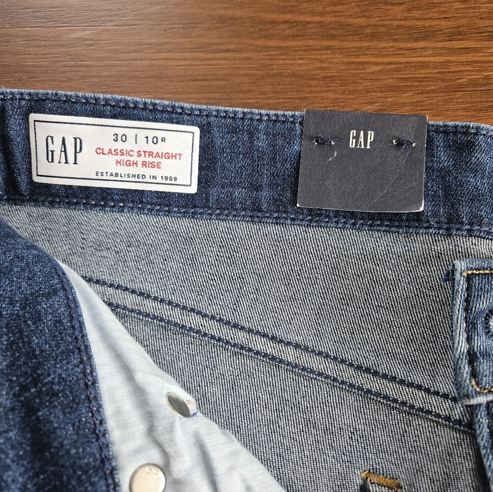 GAP slim straight high rise stretch